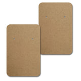 Kraft Jewelry Card 2" x 3" Rounded Corner