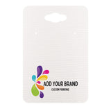 Hanging Linen White Earring Cards 2" x 3" | Rounded Corners