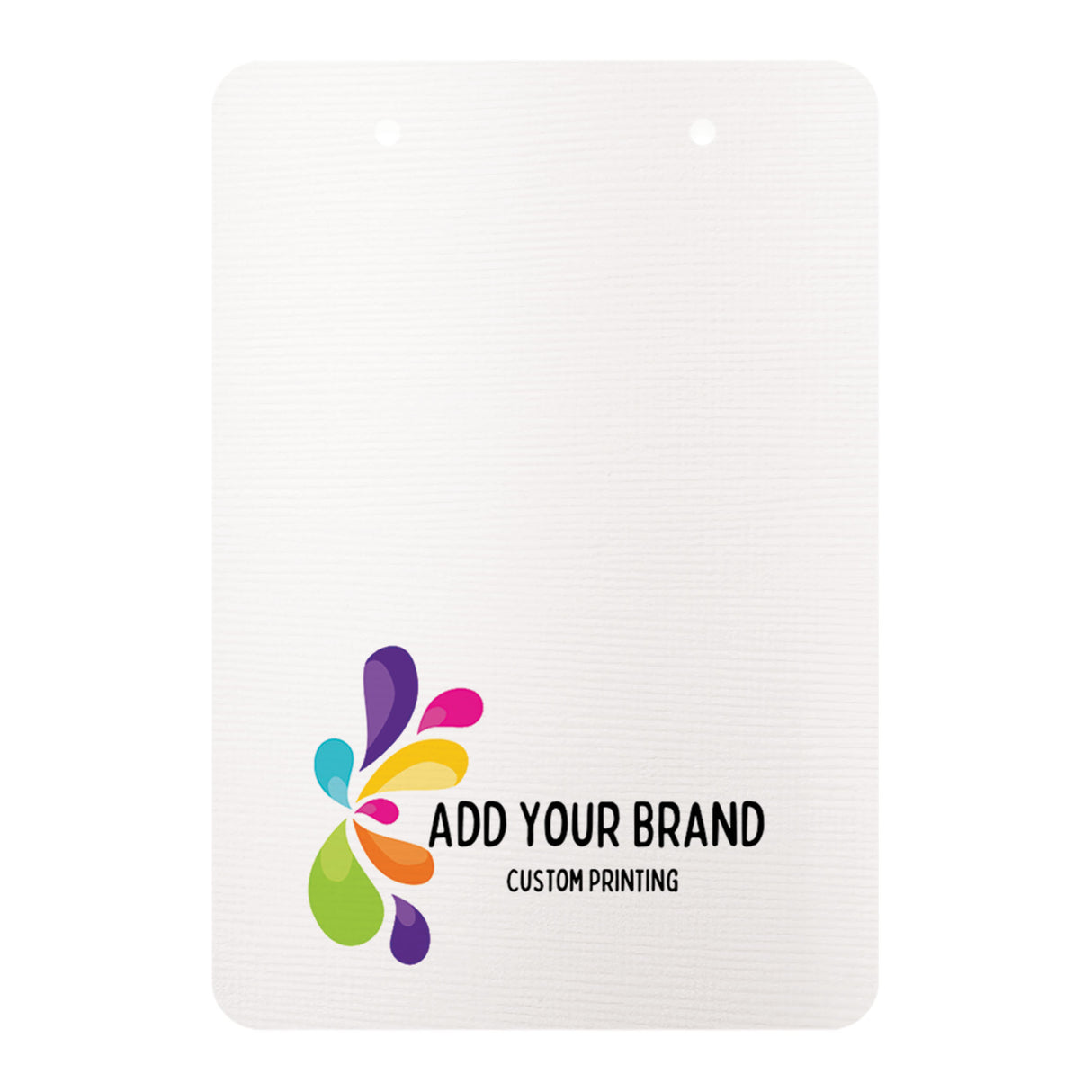 Linen White Large Earring Cards 2-3/4 x 4 | Round Corners