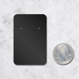Black Jewelry Card 2" x 3" Rounded Corner