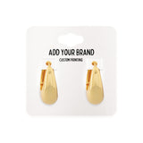 Hanging Linen White Earring Cards 1-1/2 x 1-1/2 | Round Corners