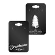 Hanging Black Jewelry Card 2" x 3" Rounded Corner