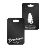 Hanging Black Jewelry Card 2" x 3" Rounded Corner