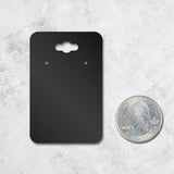Hanging Black Jewelry Card 2" x 3" Rounded Corner