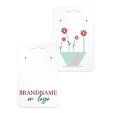Hanging Matte Jewelry Card 2" x 3" Rounded Corner