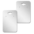  Shimmer Silver Earring Card With Keyhole 2" x 3" Rounded Corner