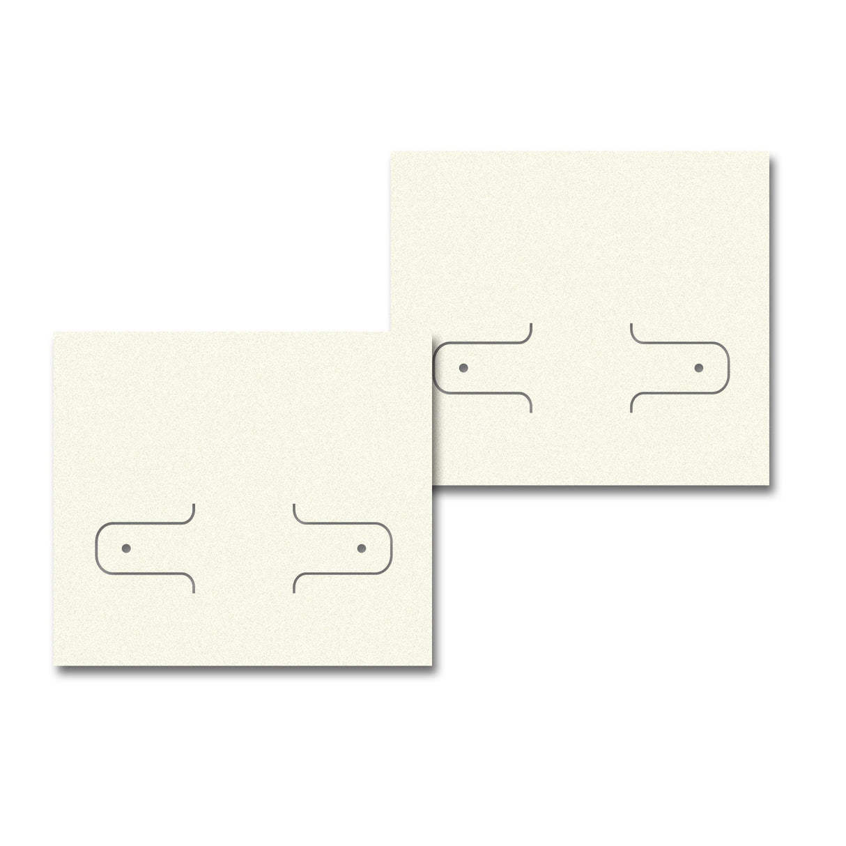 Ivory Earring Card 2-1/8" x 1-7/8"