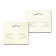 Ivory Earring Card With Keyhole 2-1/8" x 1-7/8"