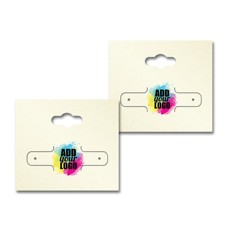 Ivory Earring Card With Keyhole 2-1/8" x 1-7/8"