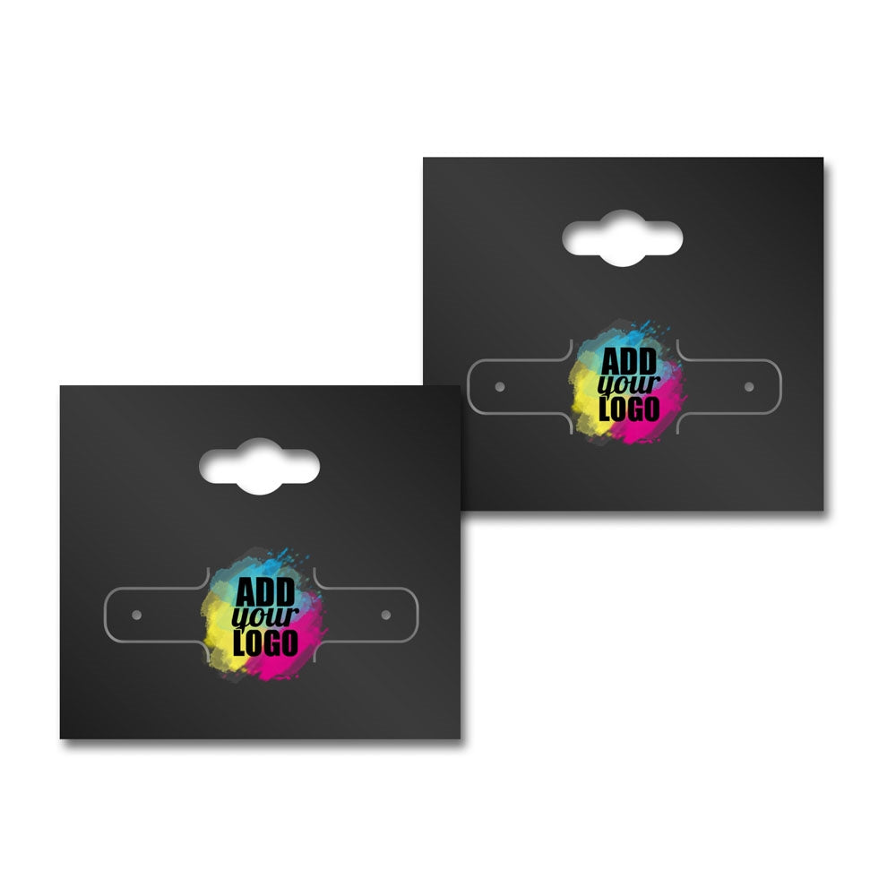Black Earring Card With Keyhole 2-1/8" x 1-7/8"