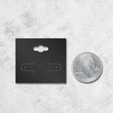 Black Earring Card With Keyhole 2-1/8" x 1-7/8"