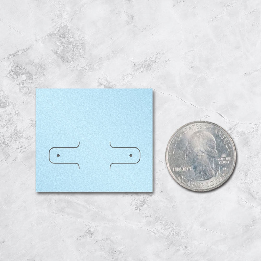 Shimmer Blue Card 2-1/8" x 1-7/8"