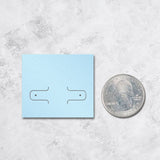 Shimmer Blue Card 2-1/8" x 1-7/8"