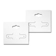 Shimmer White Earring Card With Keyhole 2-1/8" x 1-7/8"