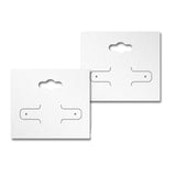 Shimmer White Earring Card With Keyhole 2-1/8" x 1-7/8"