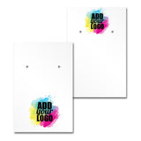 Matte White Earring Card 2" x 3"