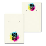 Ivory Earring Card 2" x 3"