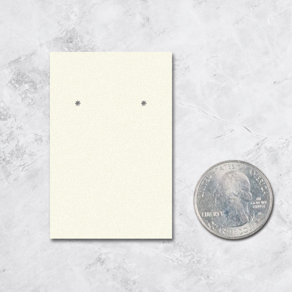Ivory Earring Card 2" x 3"