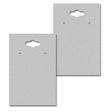 Hanging Matte Grey Earring Card 2" x 3"