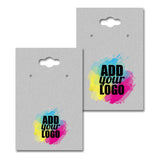 Hanging Matte Grey Earring Card 2" x 3"