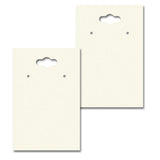 Hanging Ivory Earring Card 2" x 3"