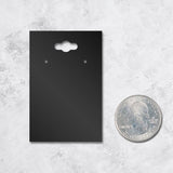 Hanging Black Earring Card 2" x 3"
