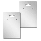 Hanging Shimmer Silver Earring Card 2" x 3"