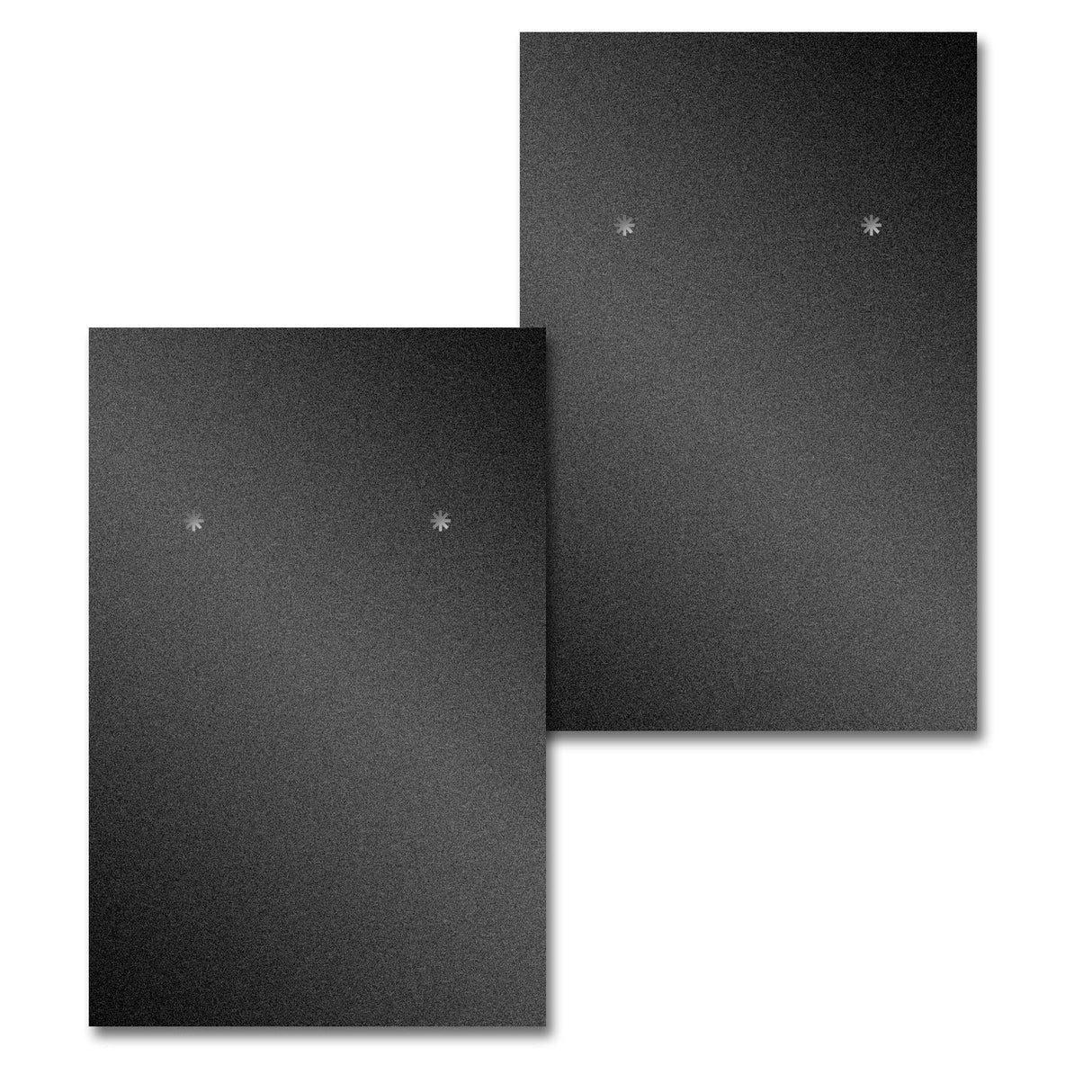 Shimmer Black Earring Card 2" x 3"