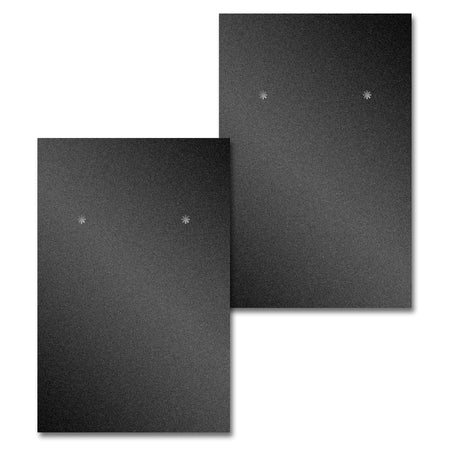 Shimmer Black Earring Card 2" x 3"