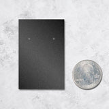Shimmer Black Earring Card 2" x 3"