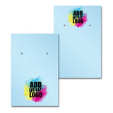 Shimmer Blue Earring Card 2" x 3"
