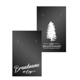 Shimmer Black Earring Card 2" x 3"