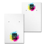 Shimmer White Earring Card 2" x 3"