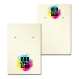 Shimmer White Gold Earring Card 2" x 3"