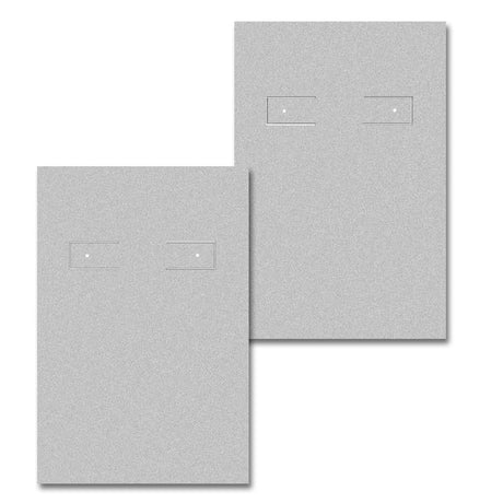 Matte Grey Hoop Earring Card 2" x 3"
