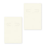 Ivory Hoop Earring Card 2" x 3"