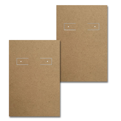 Kraft Hoop Earring Card 2" x 3"