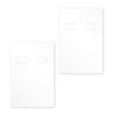 Matte White Hoop Earring Card 2" x 3"