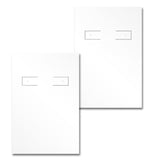 Matte White Hoop Earring Card 2" x 3"