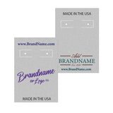 Matte Grey Hoop Earring Card 2" x 3"