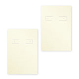 Shimmer White Gold Hoop Earring Card 2" x 3"