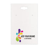 Hanging Linen White Earring Cards 2x3 | Square Corners