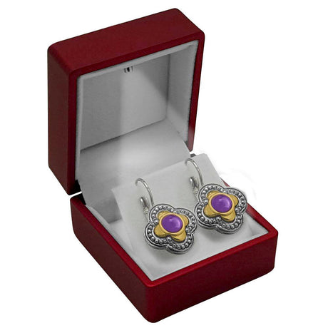 Red Soft Touch Lighted Earring Box