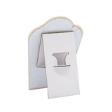 Small Beige Faux Suede Jewelry Necklace Display Easel