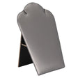 Steel Grey Leatherette Jewelry Necklace Easel, 5-1/4" Tall