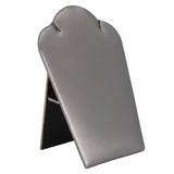 Steel Grey Leatherette Jewelry Necklace Easel, 5-1/4" Tall