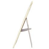 Beige Linen Jewelry Necklace Easel, 8" Tall
