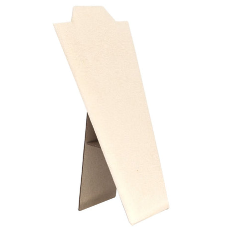 Beige Faux Suede Jewelry Necklace Easel, 8-7/8" Tall
