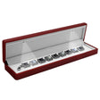 Red Soft Touch Lighted Bracelet Box