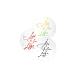 Ultra Clear Custom Printed Stickers / Labels 3/4" x 3/4"